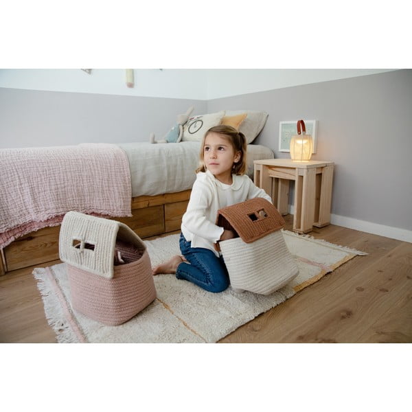 Skalbiamas/rankų darbo iš medvilnės kilimas rožinės spalvos/kreminės spalvos 90x130 cm Lanes Vintage Nude – Lorena Canals-image-4