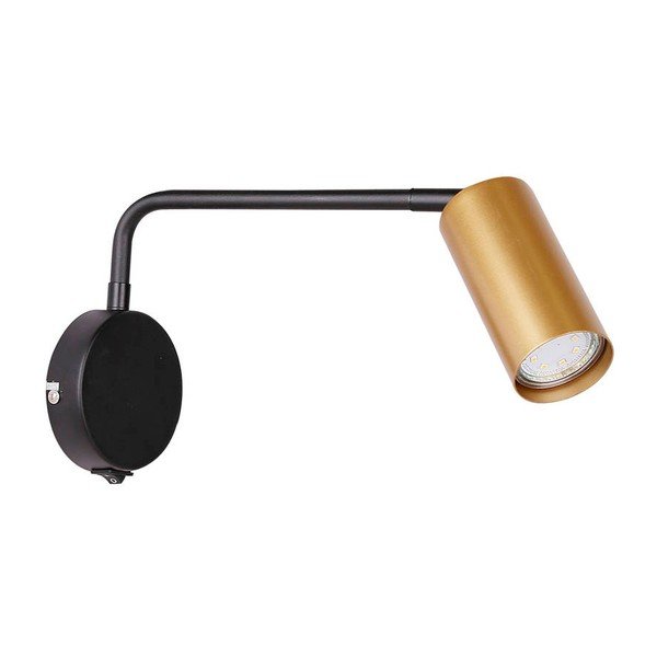 Juodai auksinės spalvos metalinis sieninis šviestuvas Tina - Candellux Lighting-image-2