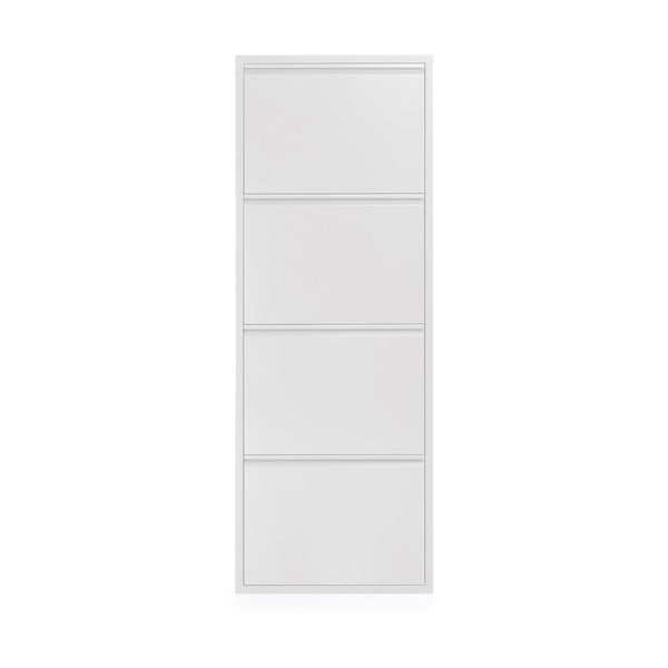 Baltos spalvos iš metalo atlenkiama spintelė batams 50x136x15 cm Ode – Kave Home-image-2