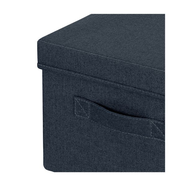 Iš tekstilės daiktadėžės tamsiai pilkos spalvos su dangčiu 2 vnt. 28.5x38x20 cm – Leitz-image-2