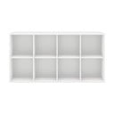 Baltos spalvos modulinė lentynų sistema 136x69 cm Mistral Kubus - Hammel Furniture