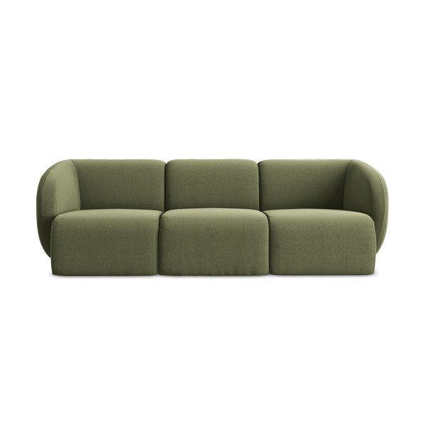 Žalios spalvos sofa iš velveto 244 cm Lani – Makamii