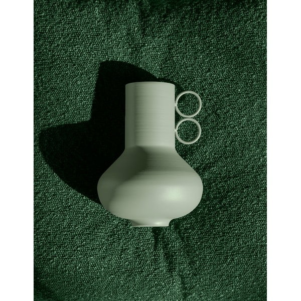 Šalavijo spalvos iš metalo vaza (aukštis 20 cm) Loha – Blomus-image-3