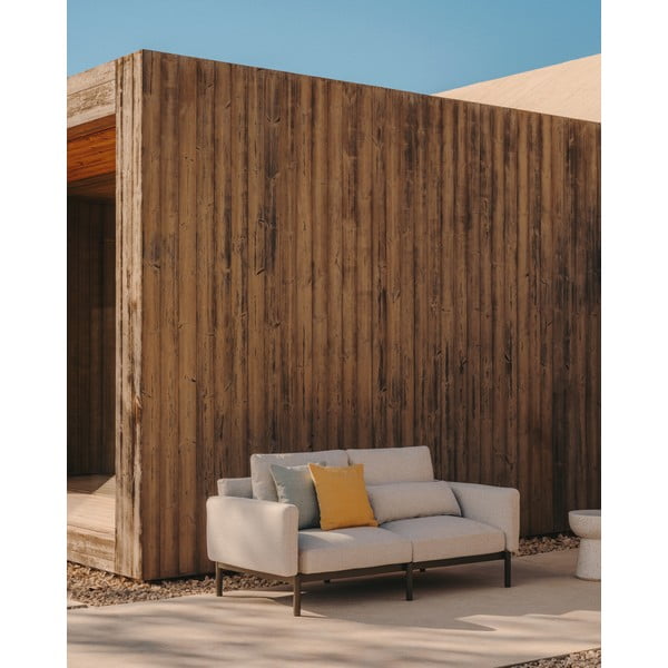 Sodo modulinė sofa šviesiai pilkos spalvos 201 cm Sorells – Kave Home-image-1