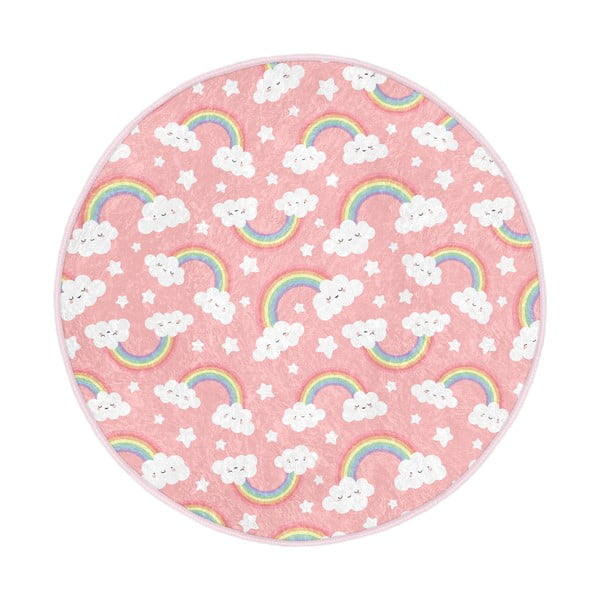 Vaikiškas kilimas rožinės spalvos ø 100 cm Comfort – Mila Home