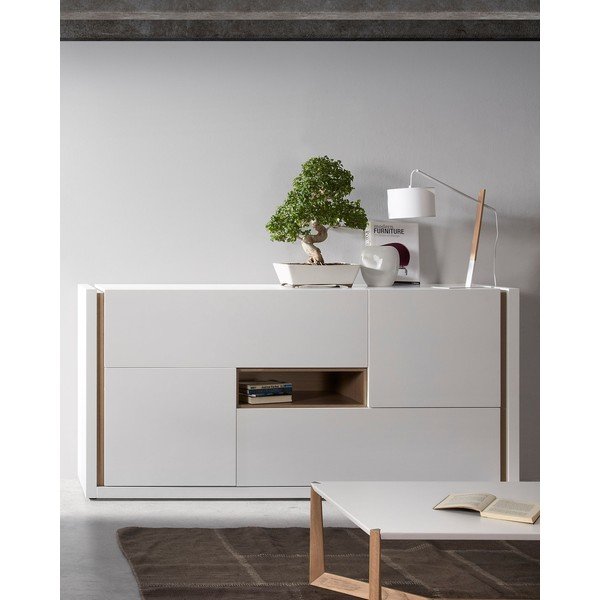 Balta komoda Kave Home Qu-image-1