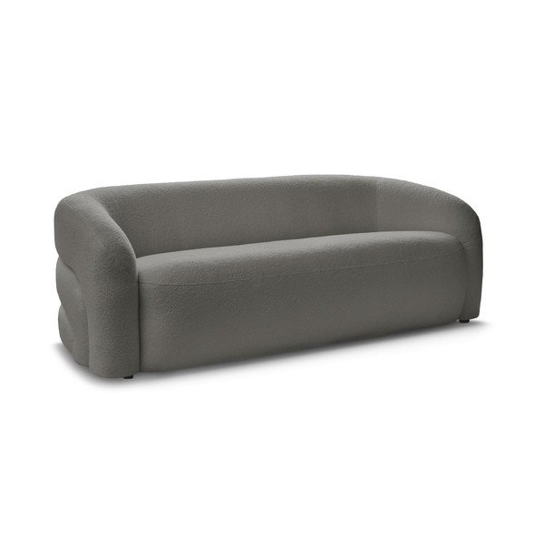 Pilkos spalvos sofa iš boucle 193 cm Elina – Bobochic Paris-image-2