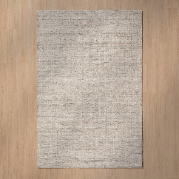 Apverčiamas iš vilnos mišinio kilimas pilkos spalvos 160x230 cm – Ixia-image-1
