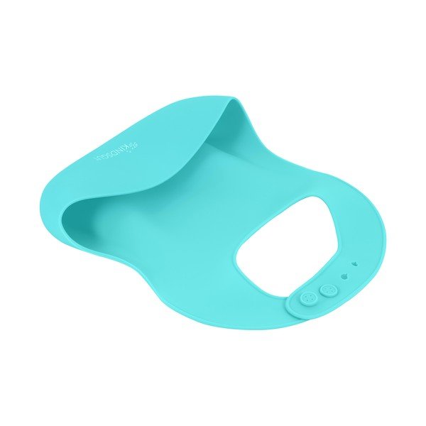 Mėlynas silikoninis seilinukas su kišene Kindsgut Bib-image-2