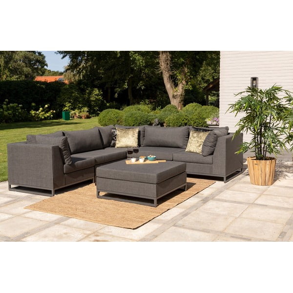 Modulinė sodo taburetė juodos spalvos (kintama) Rhodos – Exotan-image-1