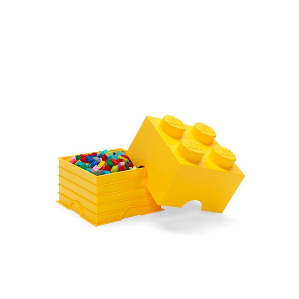 Geltona kvadratinė daiktadėžė LEGO® -image-2
