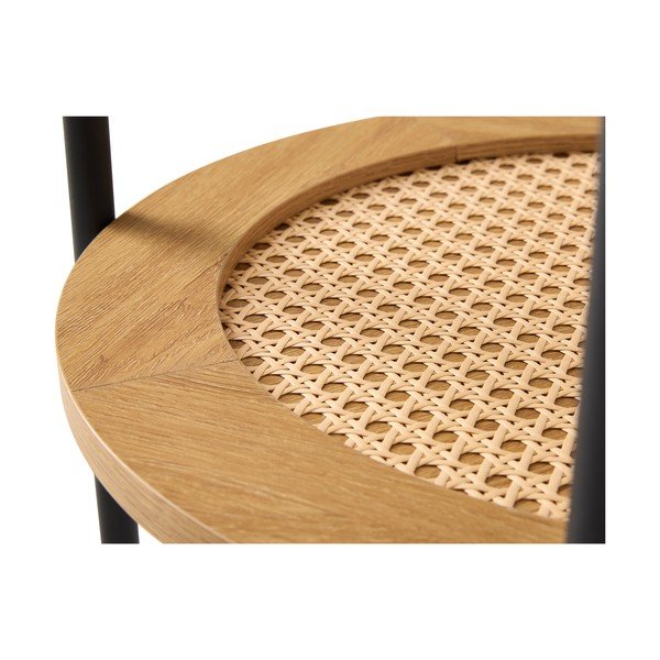 Apvalios formos šoninis stalas iš ąžuolo ø 50 cm Pensacola – Unique Furniture-image-3