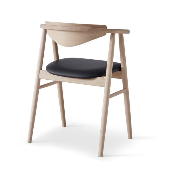 Juodos/natūralios odos valgomojo kėdė Traditional - Hammel Furniture-image-4