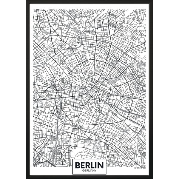 Sieninis plakatas rėmeliuose MAP/BERLIN, 40 x 50 cm