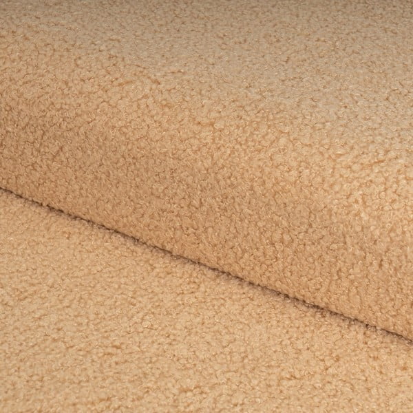 Šviesiai rudos spalvos iš boucle pufas Folding – Casa Selección-image-1