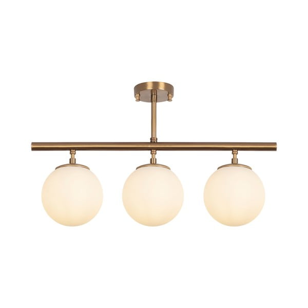 Bronzinės spalvos lubinis šviestuvas ø 15 cm su stiklo gaubtu Atmaca – Opviq lights-image-2