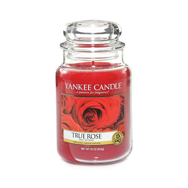 "Yankee Candle" Raudonųjų rožių kvapo žvakė, degimo trukmė 110 - 150 valandų