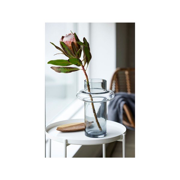 Pilko stiklo vaza Lyngby Glas Tube, aukštis 30 cm-image-4