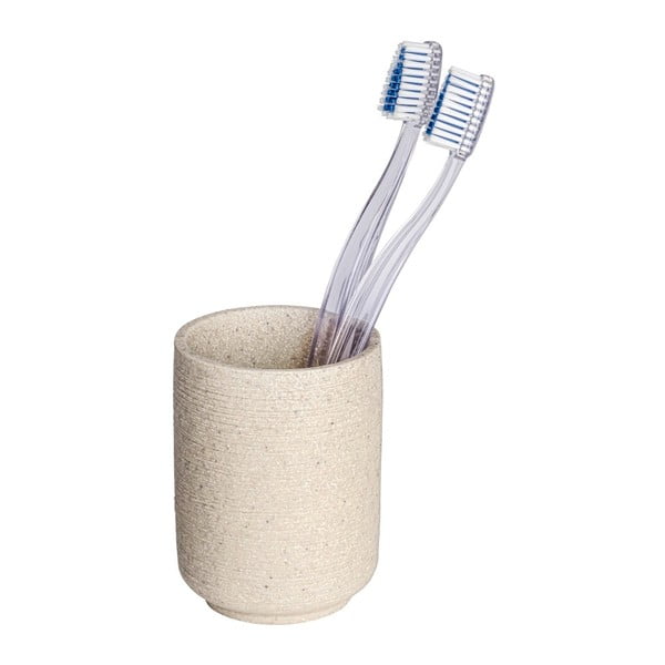Smėlio spalvos dantų šepetėlio puodelis Wenko Goa