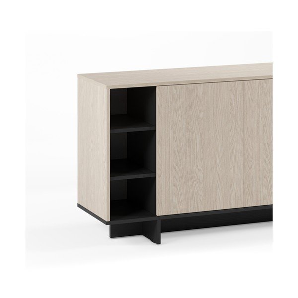 Juodos spalvos spintelė 170x80x40 cm Cequoia – Marckeric-image-3