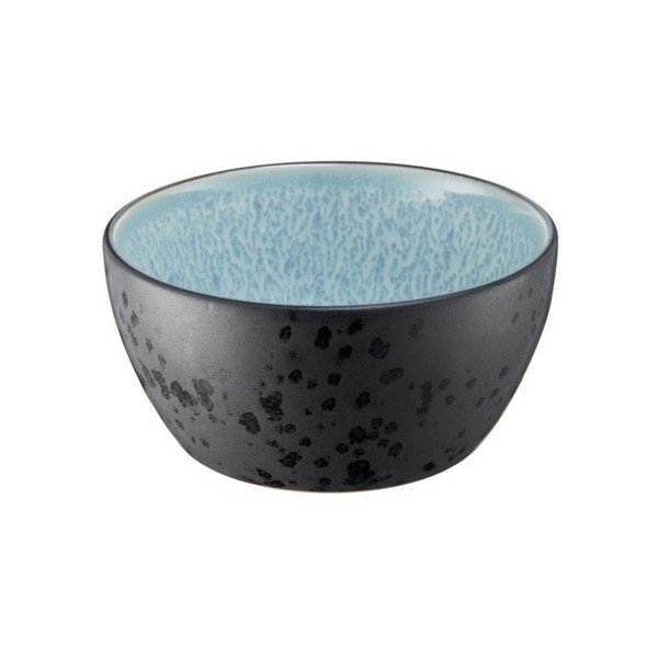 Juodos keramikos dubuo su vidine šviesiai mėlynos spalvos glazūra "Bitz Mensa", 12 cm skersmens-image-1