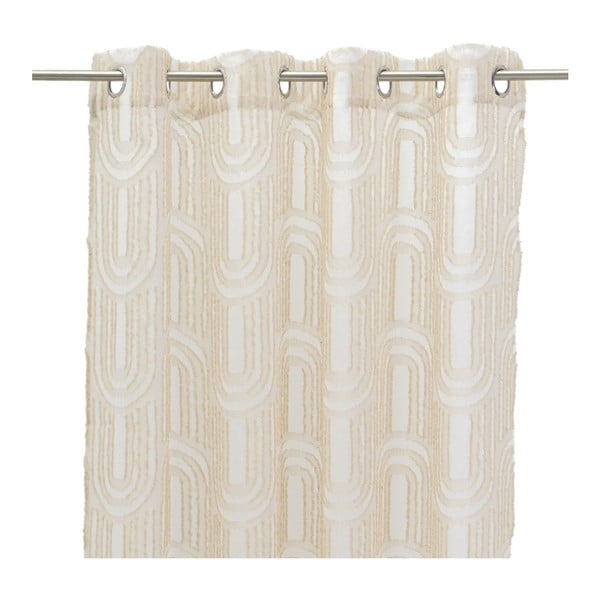 Smėlio spalvos permatoma užuolaida 140x260 cm Relief Arch – Casa Selección