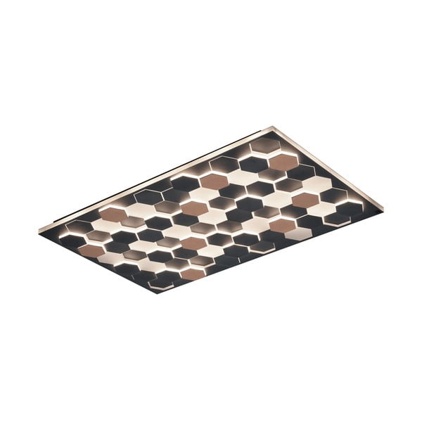 Lubinis šviestuvas juodos spalvos LED su balso kontrole/su mobiliųjų programų valdymu 70x115 cm su metaliniu gaubtu Cifavo – CINQUE-image-1