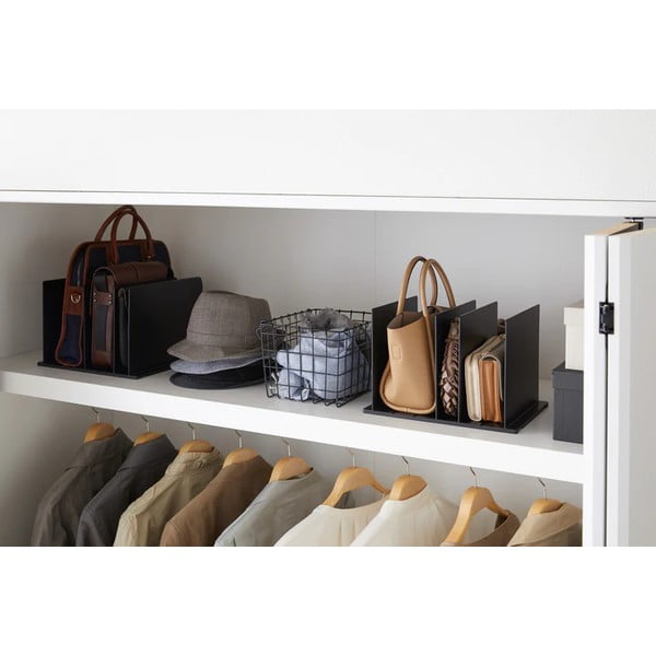 Iš plastiko drabužių spintos organizatoriai rankinėms 2 vnt. Smart – YAMAZAKI-image-1