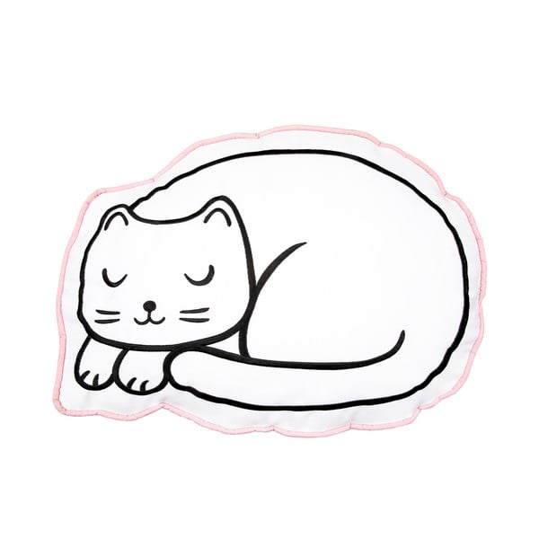 Balta "Sass & Belle Cat Nap Time" pagalvė