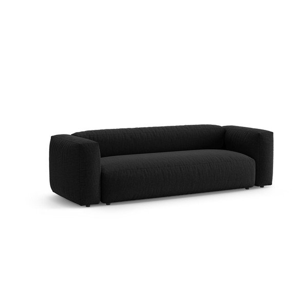 Juodos spalvos sulankstoma sofa 264 cm – Micadoni -image-3