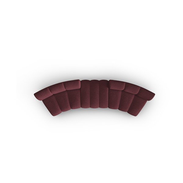 Sofa bordo spalvos 367 cm Lupine – Micadoni Home-image-4