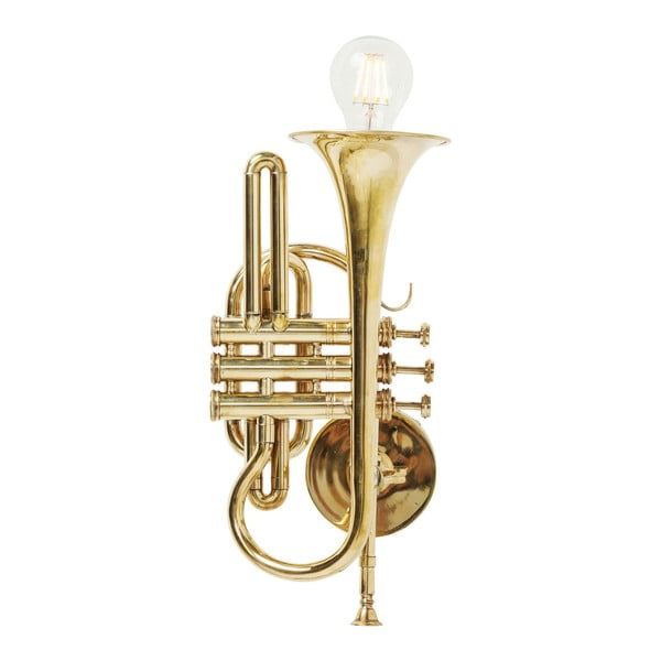 Aukso spalvos sieninė pakaba "Kare Design Trumpet Jazz