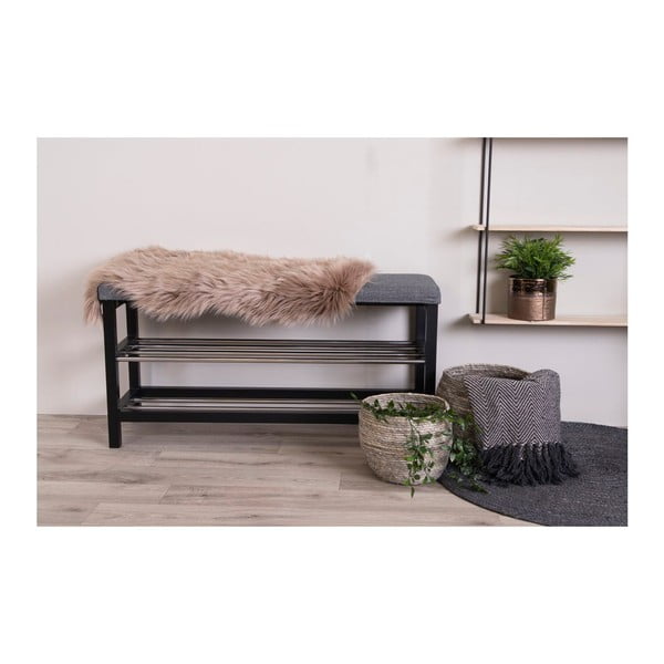 Sintetinė oda ir kailis rudos spalvos 50x85 cm – House Nordic-image-2