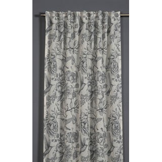 Pilkos spalvos užuolaida 135x245 cm Birds and Roses – Sehlbach