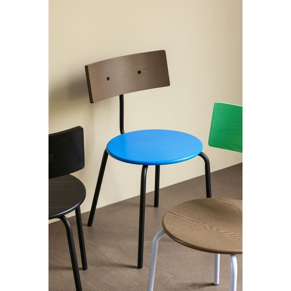 Valgomojo kėdės mėlynos spalvos/natūralios spalvos 4 vnt. Koi – Hübsch-image-1