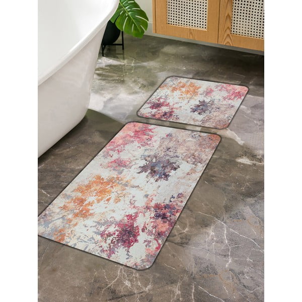 Vonios kilimėliai rožinės spalvos/violetinės spalvos 2 vnt. 60x100 cm – Mila Home-image-2