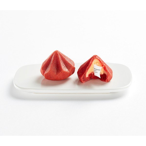 Raudona silikoninė kepimo forma Lékué Fortune Pyramids-image-1