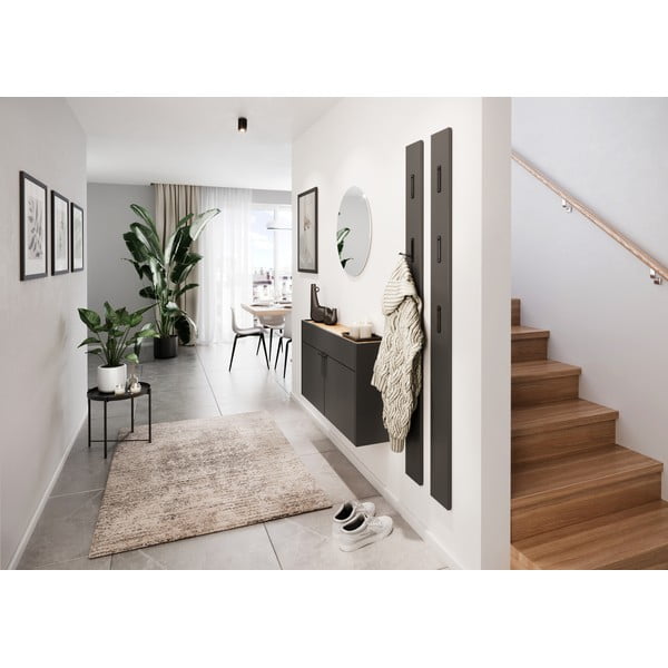 Antracito spalvos spintelė 110x57x22 cm Ameca – Germania-image-1