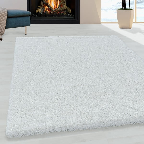 Kilimas baltos spalvos 120x170 cm Fluffy – Ayyildiz Carpets-image-1