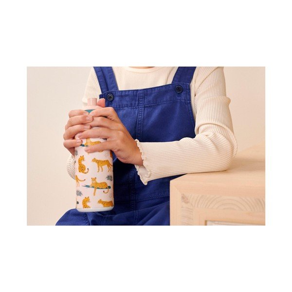 Šviesiai rožinės spalvos iš plastiko vaikiškas buteliukas 400 ml Fairy Garden – Mepal-image-4