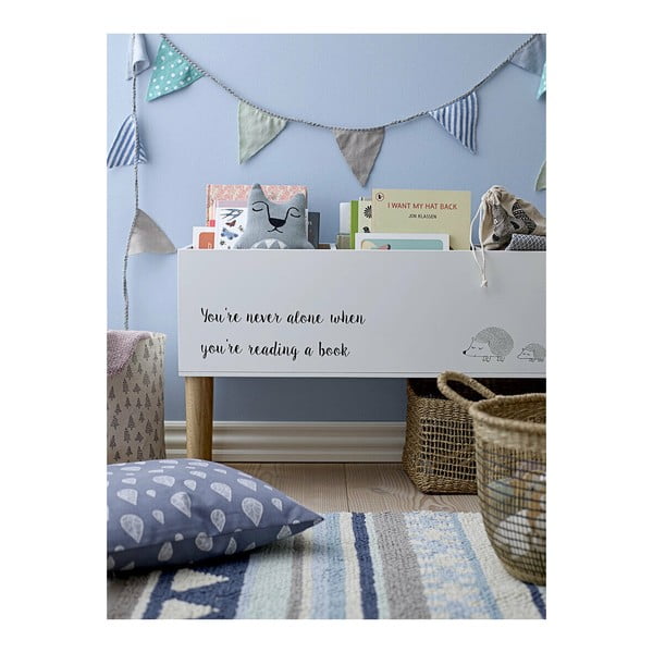 Vaikiška knygų spinta baltos spalvos 90x50 cm Salam – Bloomingville Mini-image-1