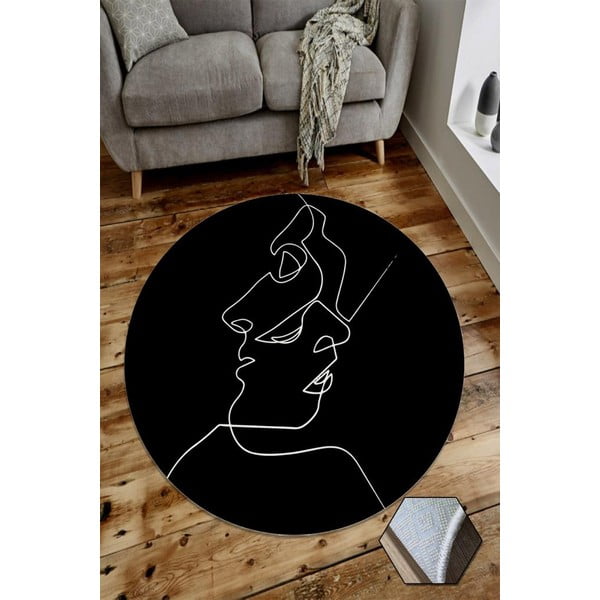 Kilimas Rizzoli Faces, ⌀ 100 cm-image-1