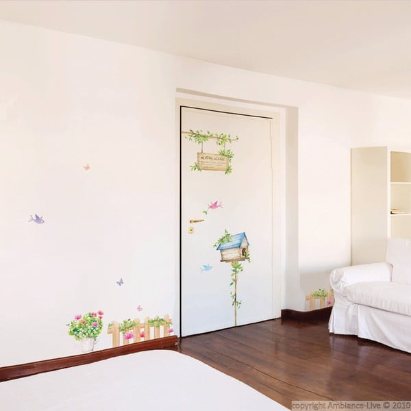 Sienų lipdukų rinkinys Ambiance Happy House, 42x30 cm-image-1