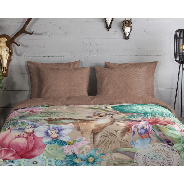 Ruda flanelinė patalynė viengulė lovai 140x200 cm - HIP-image-2