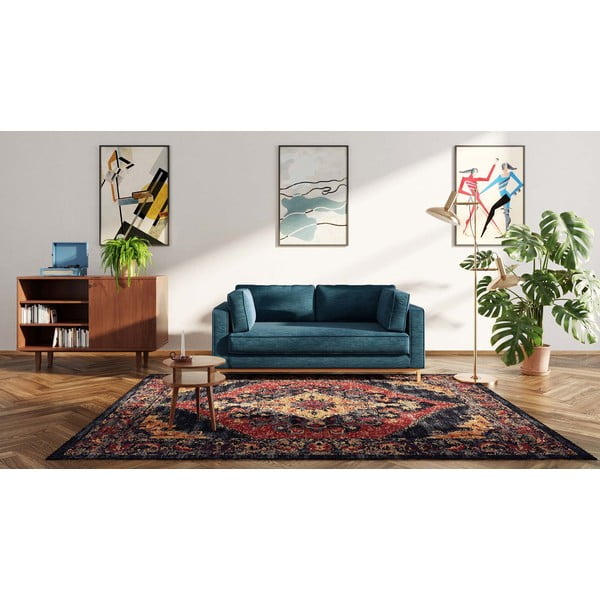 Sofa tamsiai mėlynos spalvos 192 cm Celerio – Ame Yens-image-3