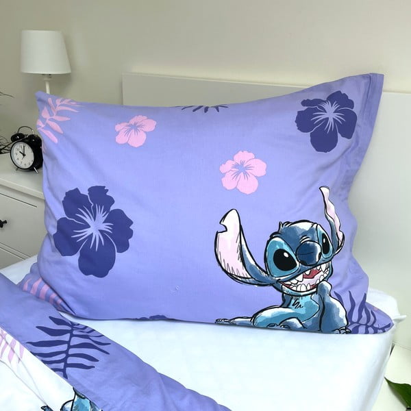Viengulė vaikiška patalynė iš medvilnės 140x200 cm Lilo and Stitch – Jerry Fabrics-image-3