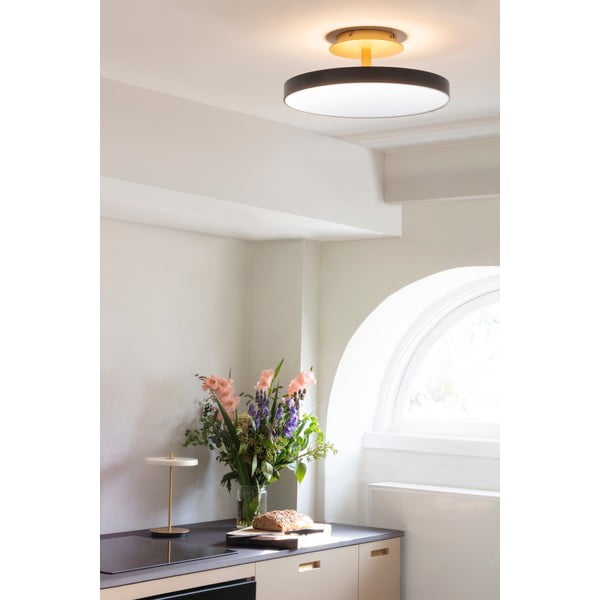 Lubinis šviestuvas juodos spalvos LED su metaliniu gaubtu ø 43 cm Asteria Up – UMAGE-image-3