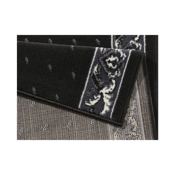 Juodas bėgimo takelis su baltomis detalėmis "Hanse Home Ornament", 80 x 350 cm-image-2
