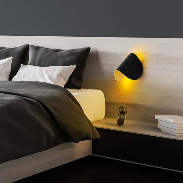 Sieninė lempa juodos spalvos LED Heybe – Opviq lights-image-3