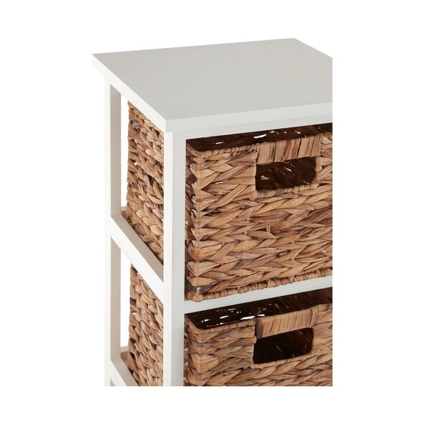 Iš paulovnijos masyvo vonios lentyna baltos spalvos/natūralios spalvos 32x100 cm Padstow – Premier Housewares-image-1